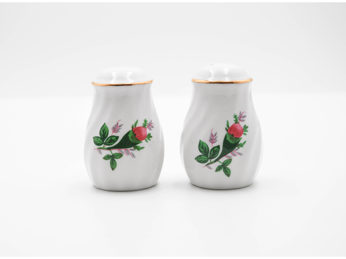 Vintage Rose Set of 2 Salt & Pepper